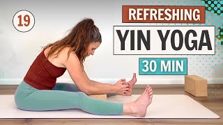 Refreshing Yin  Day 19  The 30 Day Yin Yoga Challenge [upl. by Yaluz]