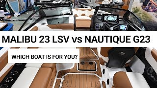 Malibu 23 LSV vs Nautique G23  Which Boat is for You [upl. by Clemmy814]