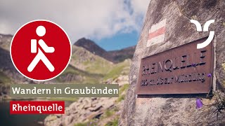 Die schönsten Wanderungen in Graubünden Rheinquelle Disentis Sedrun [upl. by Nasya]