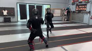 Bolognese Sidesword Sparring  HEMA Fencing [upl. by Relluf291]