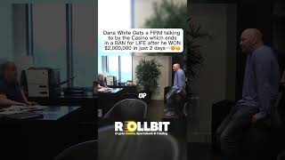 Dana White gets a FIRM talking to…😬 casino gambling dana danawhite banned blackjack roulette [upl. by Einahpehs]