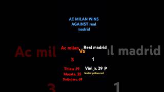 Ac milan vs real madrid [upl. by Nol]