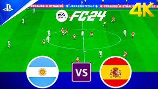 SPAIN vs ARGENTINA  Finalissima 2025  Messi vs Yamal  Full Match  FC 24 PS5 Gameplay [upl. by Boor609]