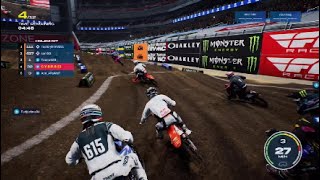 MONSTER ENERGY SUPERCROSS 6 KTM 450 Glendale [upl. by Aiceled586]