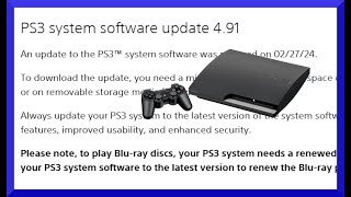 PlayStation 3 Just got an Update 491 in 2024 [upl. by Park]