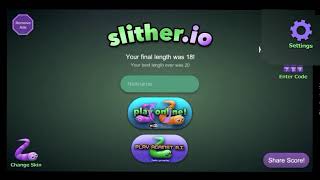 Slither io Mod APK Latest version Invisible Skin  God Mode [upl. by Ilbert]