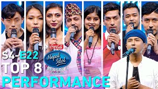 CocaCola Nepal Idol Season 4  EPI 22  TOP 8 PERFORMANCE  Pushpan Pradhan  AP1HD [upl. by Yrallih]