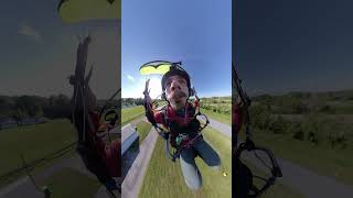 How to launch a paramotor 😂 mouth POV [upl. by Ponzo856]