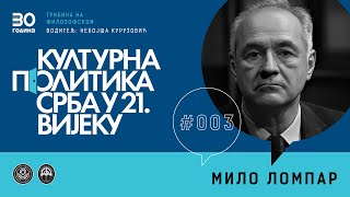 МИЛО ЛОМПАР  Културна политика Срба у 21 вијеку 003 [upl. by Karlyn]