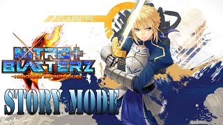 Nitroplus Blasterz Heroines Infinite Duel Saber Story Mode  ENG  PS3 PS4 [upl. by Oirom]