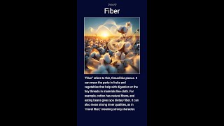 English word fiber noun C1 [upl. by Galligan608]