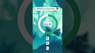 Military Lung Test for Lung Capacity 🪖🫁 [upl. by Attey565]