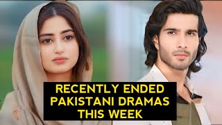 Top 5 Recently Ended Record Breaking Pakistani Dramas 2024 [upl. by Ynavoj]