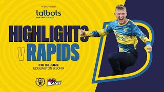 HIGHLIGHTS  Bears v Rapids Vitality Blast [upl. by Yenitsed]