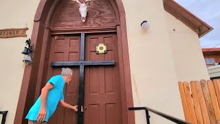 Invited into an 1886 Church Used by the Knights of Pythias  Exploring Socorro  San Miguel Church [upl. by Einafit]