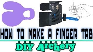 How to make DIY archery accessories  the finger tab [upl. by Ennirak615]