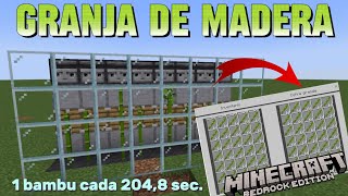 COMO HACER una GRANJA AUTOMÁTICA DE MADERA en MINECRAFT Muy fácil [upl. by Naired941]