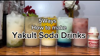 YAKULT SODA DRINKS EASY AND QUICK HOMEMADE DRINKS [upl. by Justis]