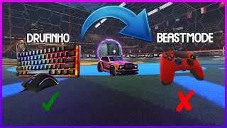 Trying out pros settings with a wheel Part 1 rocketleague [upl. by Yznyl112]