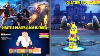 Everything NEW in Fortnite Chapter 5 Map Battle Pass Gameplay [upl. by Nosro]