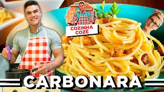 FIZ O MACARRÃO A CARBONARA DA PAOLA CAROSELLA  MASTERCHEFF [upl. by Ardyaf822]