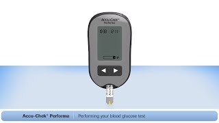 How To Use The AccuChek® Performa Blood Glucose Meter with FastClix Lancing Device [upl. by Bobby]