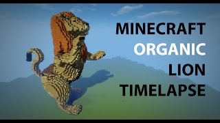 Minecraft Organic LION Timelapse [upl. by Haidedej]