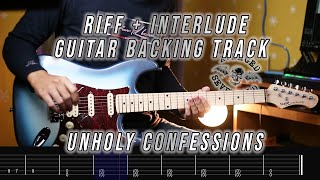 Avenged Sevenfold  Unholy Confessions Riff  Interlude Backing track [upl. by Robers377]