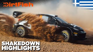 The ROUGHEST of all time Shakedown Highlights  WRC Acropolis Rally Greece 2024 [upl. by Jolanta591]