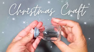 DIY Snow Globe Ornament for your Christmas Tree  Winter in a Bottle [upl. by Glori718]