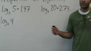 Algebra 2  Properties of Logarithms [upl. by Hamish]