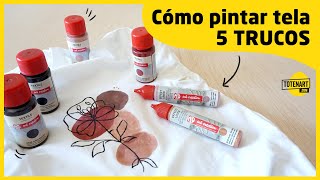 Cómo pintar tela 🖌️ 5 TRUCOS  totenartcom [upl. by Edora]