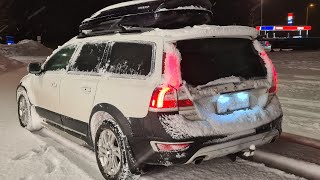 Volvo XC70 D4 AWD Snow Winter Drift Night PT3 [upl. by Navinod]