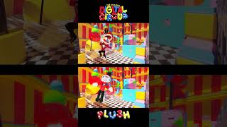 AMAZING DIGITAL CIRCUS WITH PLUSHIES shorts GLITCH [upl. by Merchant462]