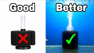 How to make aerator biofoam filter from bottle at home  DIY filter aquarium [upl. by Redneval]