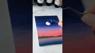 Easy canvas painting ideas 💡 art painting acrylicpainting [upl. by Hanford215]