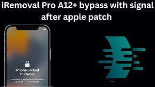 iRemoval PRO A12 iCloud bypass with signal after apple patch [upl. by Edwina]