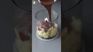 Fudge poire chocolat le dessert super facile à faire avec seulement 2 ingrédients 🍐 recettefacile [upl. by Squire]