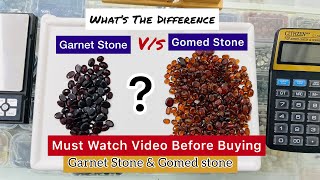 Is Gomed and garnet same   Difference Between Gomed and Garnet Stone in Hindi [upl. by Ainotahs930]