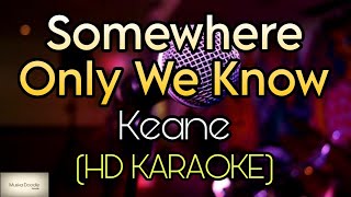 Keane  Somewhere Only We Know Karaoke  HD KARAOKE [upl. by Aralomo]