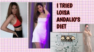 I TRIED LOISA ANDALIOS DIET  WEIGHT LOSS [upl. by Brittni]