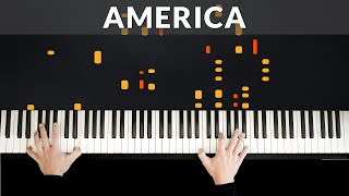 West Side Story  America Leonard Bernstein  Tutorial of my Piano Cover [upl. by Hatch]