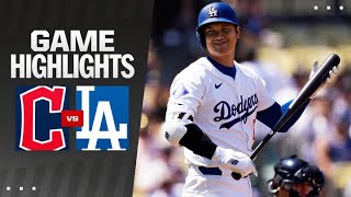 Guardians vs Dodgers Game Highlights 9824  MLB Highlights [upl. by Seften]