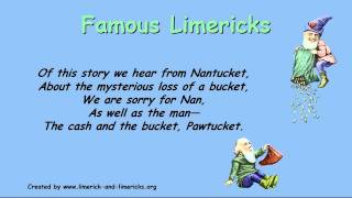 ♣♣♣ Famous Limericks  Example Limerick Poems ♣♣♣ [upl. by Immat]