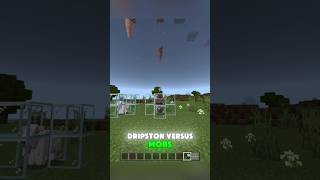 🤣 Dripstone VS Mobs minecraft [upl. by Lettig]