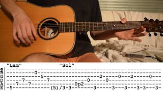 Sopico  La nuit tuto guitare [upl. by Aelc]