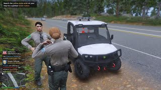 Gta 5 Lspdfr Playing As A Female State Park Ranger  John Deere Gator Patrol gta5 gta lspdfr [upl. by Revlis23]