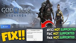 How to FIX God of War Ragnarok requires AVX2 F16C and FMA Error [upl. by Sidhu]