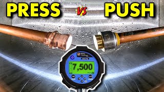 ProPress vs Push Fittings  Pressure Test [upl. by Abra904]