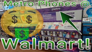 Walmart Finally Carrying Metro By Tmobile Budget Metro Walmart Phones Cheapest Metro Phone [upl. by Ahsenek738]